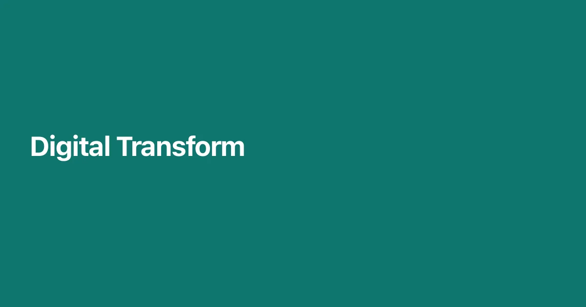 Digital transformation roadmap displayed on a conference room screen